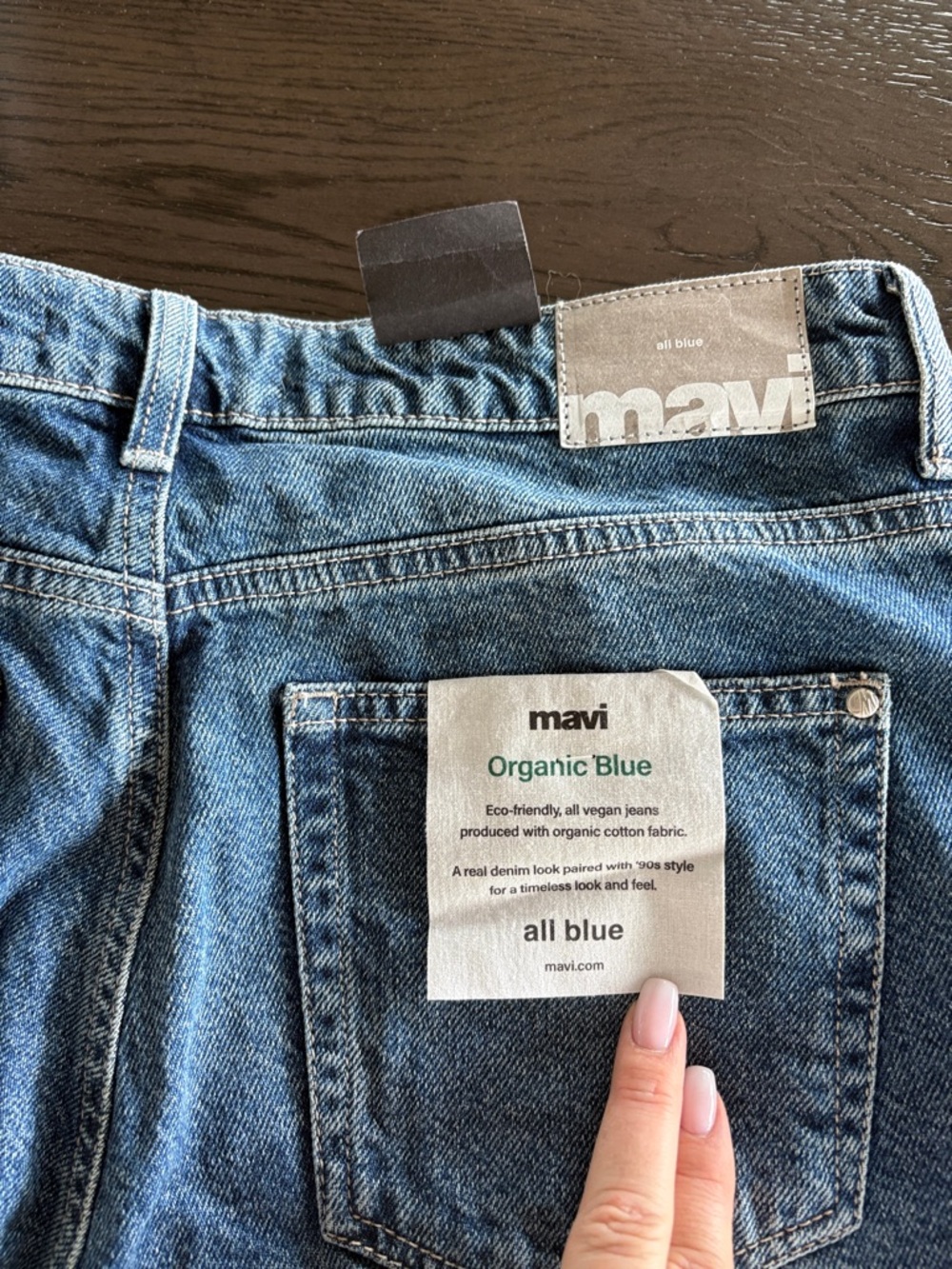 BNWT Mavi Organic Blue Straight Jeans - Denim Blue